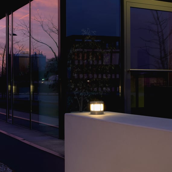 Albert Leuchten Universal Borne lumineuse sur socle, LED intensité ...