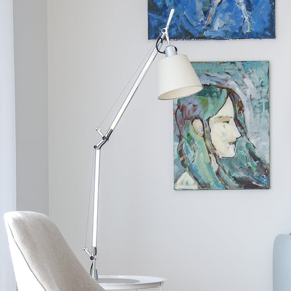 Artemide Tolomeo Basculante table lamp with base grey