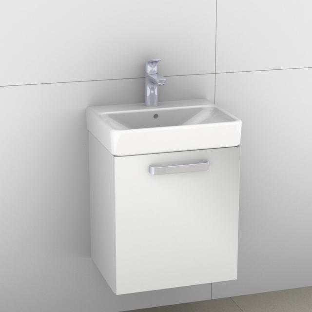 Artiqua 413 Handwaschbeckenunterschrank mit 1 Tür Front weiß glanz/Korpus weiß glanz