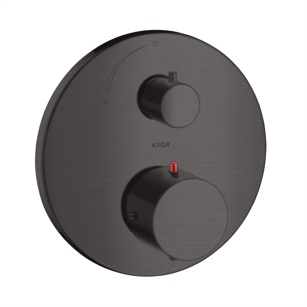 AXOR Starck Concealed Shower Fitting With Thermostat Brushed Black axor-starck-concealed-shower-fitting-with-thermostat-brushed-black