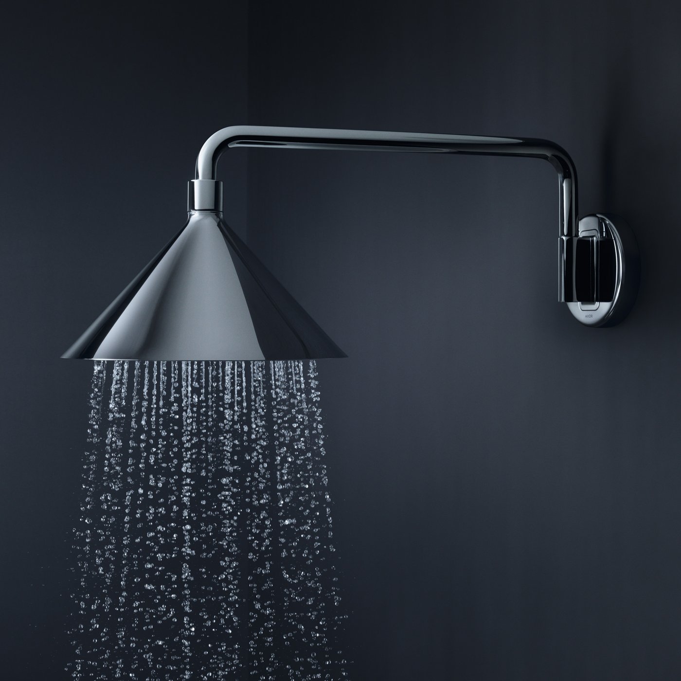 AXOR Front overhead shower set, 2 spray modes chrome - 26021000 | REUTER