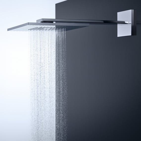 AXOR ShowerSolutions 1jet overhead shower with shower arm chrome ...