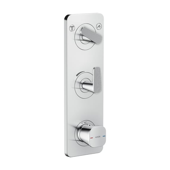 AXOR Citterio C thermostat Cubic cut, for bath & shower chrome ...