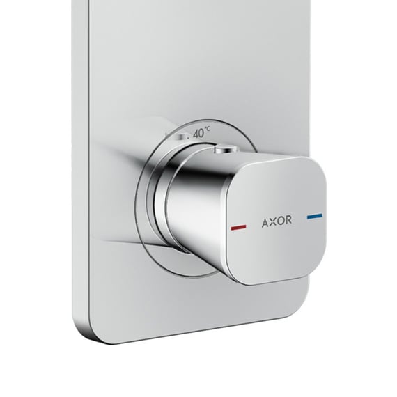 AXOR Citterio C thermostat Cubic cut, for bath & shower chrome ...
