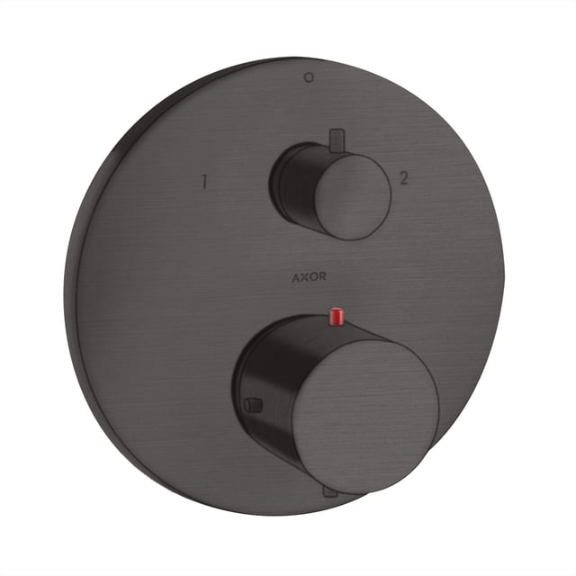 AXOR Starck Organic Unterputz-Thermostat – Mit Ab- Und Umstellventil, Für 2 Funktionen, Sicherheitssperre 40°C, Chrom