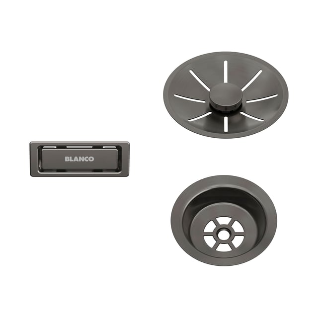 ロタさま 専用 Blanco waste and overflow set for single bowls satin dark steel