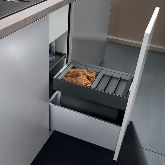 Blanco Flexon II Abfallsystem, für 30 cm Unterschrank mit 1 Eimerdeckel, mit Systemabdeckung - 521467