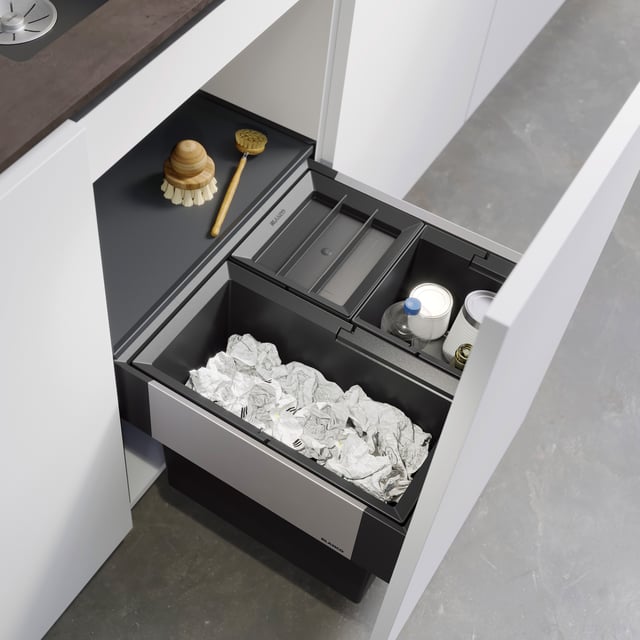 Blanco Select II Abfallsystem, für 50 cm Unterschrank mit 1 Eimerdeckel, mit Systemabdeckung - 526202