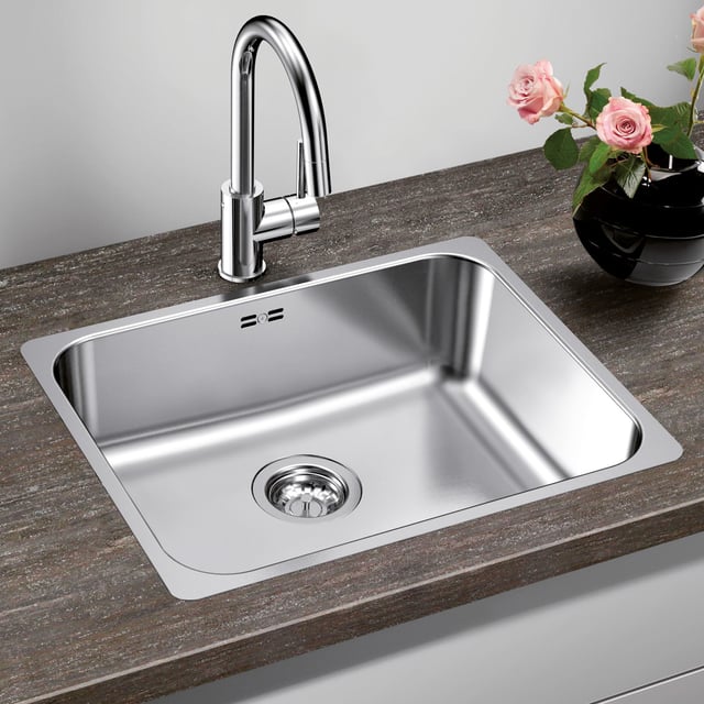 Transolid MTSO25229-1 Küchenspüle Aus Edelstahl – 1 Becken, Gebürstet, Für 76,2 Cm Unterschränke