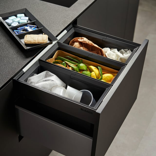 ESE Couvercle pour Conteneur à déchets 240L - Robuste - 100% Recyclé - Gris - Fabriqué en France