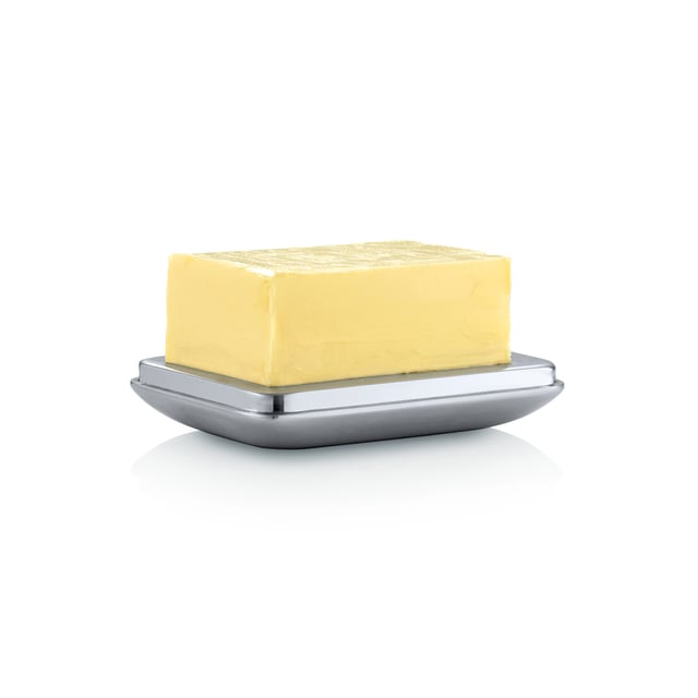 Blomus BASIC Butterdose für 125 g edelstahl gebürstet - 63637 | REUTER