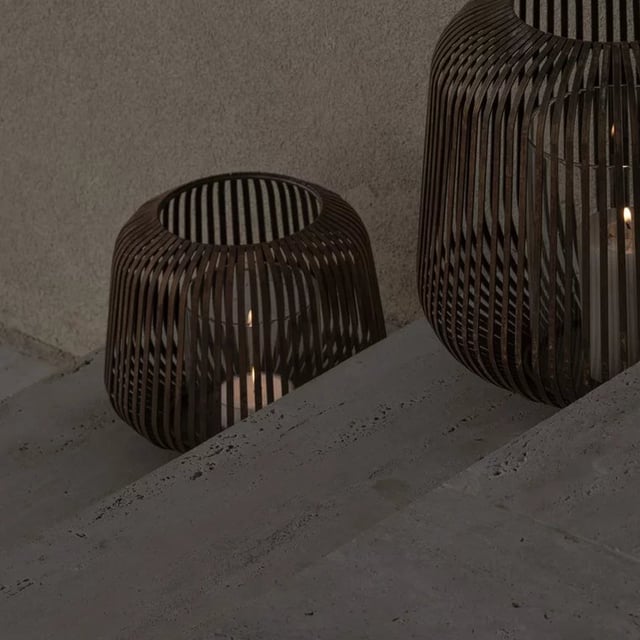 Blomus LITO lantern S with glass rust - 66956 | REUTER