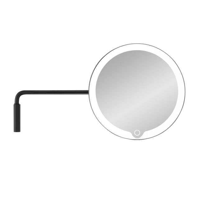Blomus MODO Kosmetikspiegel mit Beleuchtung, 5-fache Vergrößerung schwarz matt
