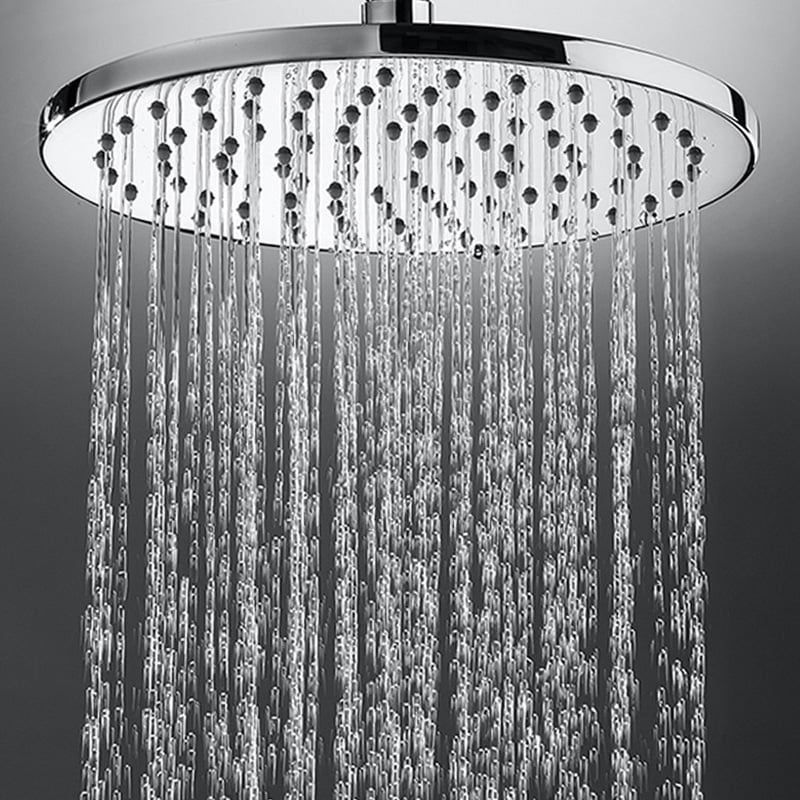 Bossini Cosmo exposed shower system with mixer matt black ...