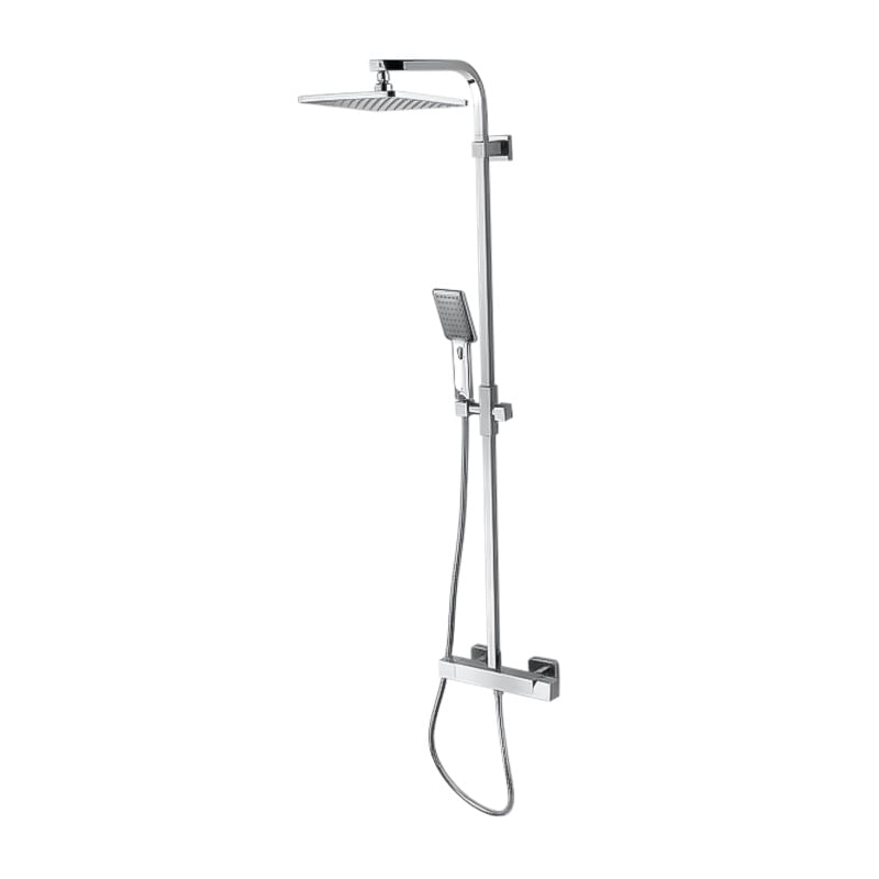 Bossini Cosmo exposed shower system, single-lever mixer with Eco ...