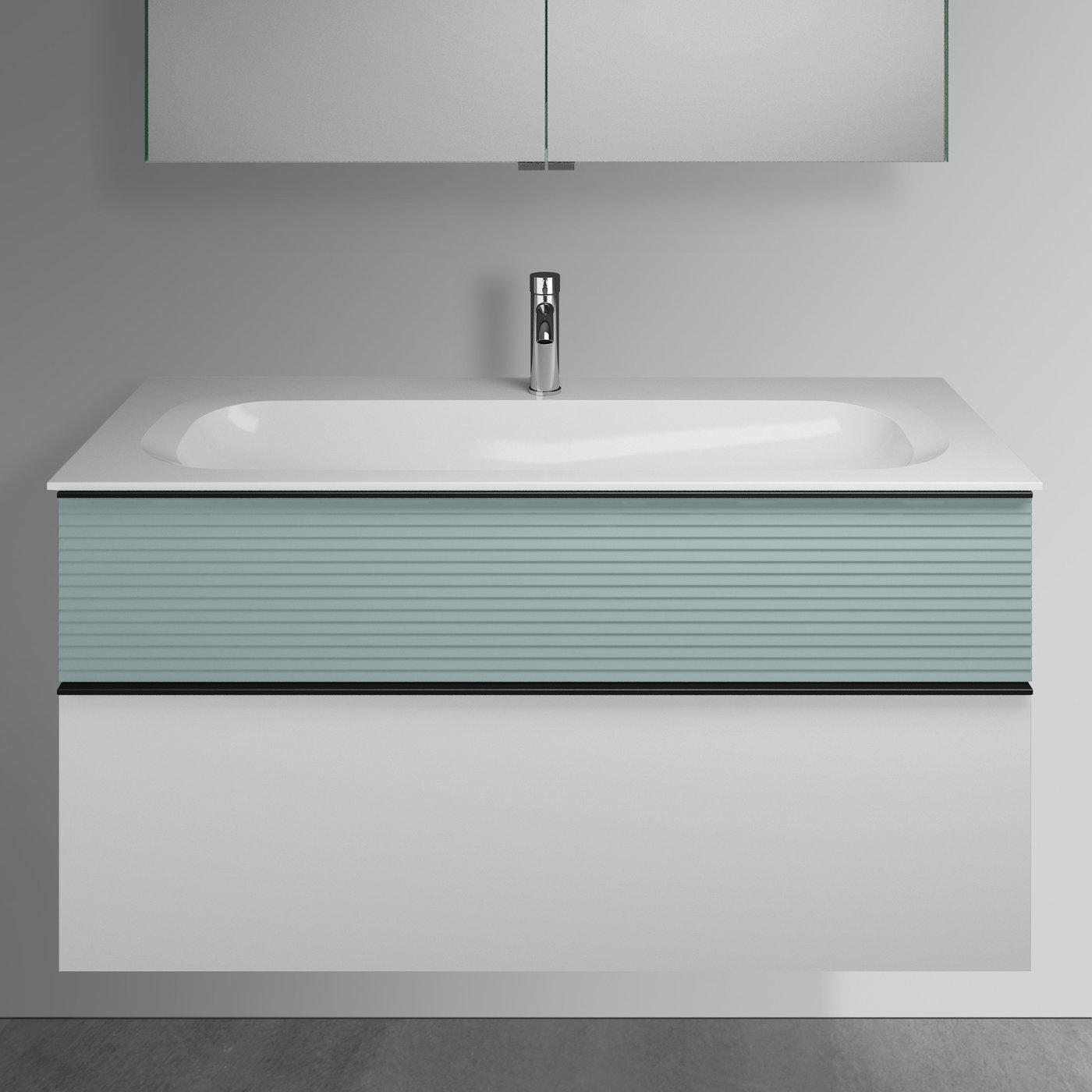 Medizinschrank Mit Spiegel, Kunststoff, 40,6x55,9 Cm – 2 Verstellbare Regale, Für Einbau Oder Aufputz