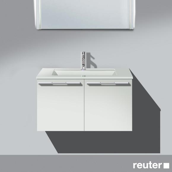 Burgbad Bel Waschtisch mit Waschtischunterschrank mit 2 Türen Front weiß matt/Korpus weiß matt, Waschtisch weiß