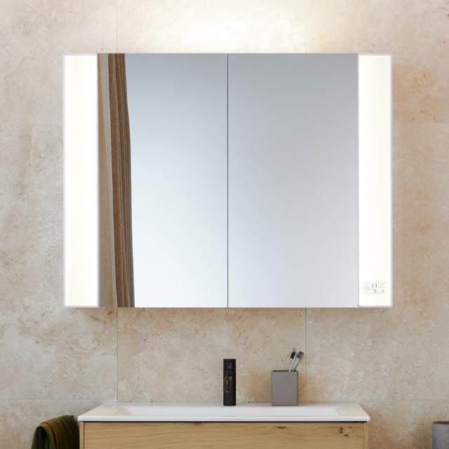 Burgbad rl40 VC Spiegelschrank mit Beleuchtung und 2 Türen mit Smart-Home-System