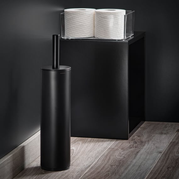 Cosmic Black & White Garniture de brosse WC noir mat - WJC238A0000036