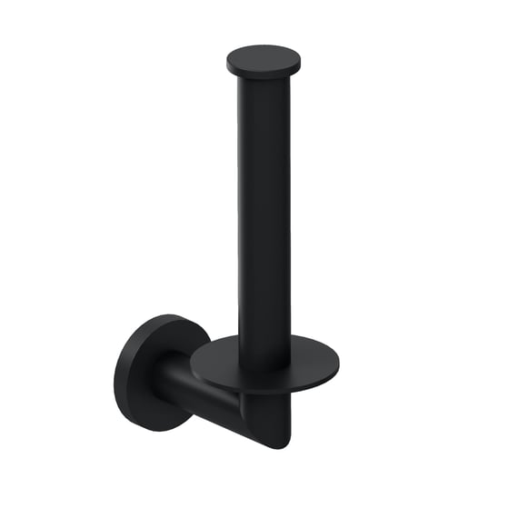PORTE-BALAI ET PORTE-ROULEAU DE PAPIER TOILETTE MODERNE NOIR MAT | RE