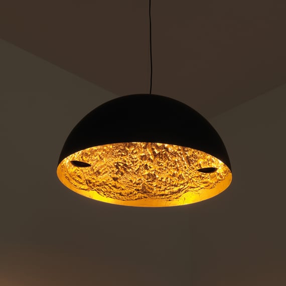 Catellani & Smith Stchu-Moon 02 LED pendant light black/gold ...