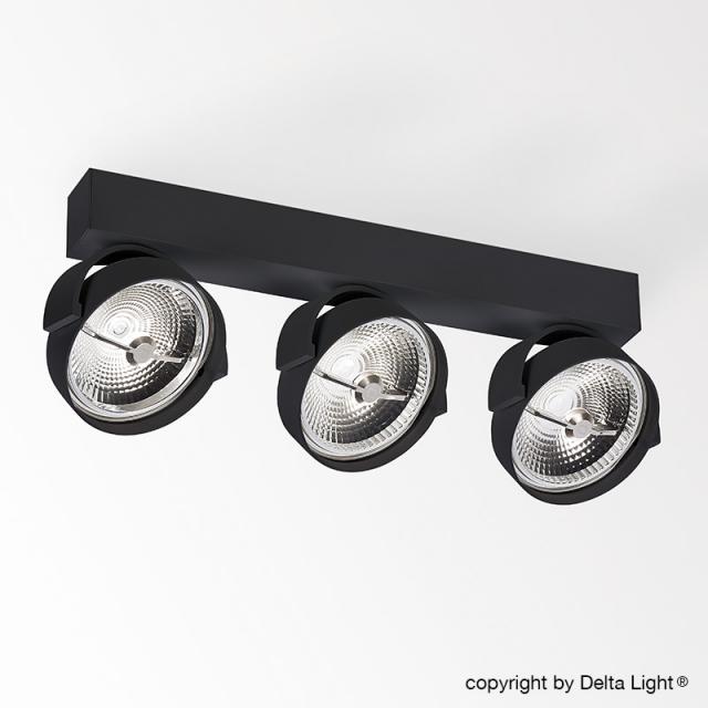 DELTA LIGHT Rand 311 LED DIM8 Deckenleuchte / Spot, 3-flg