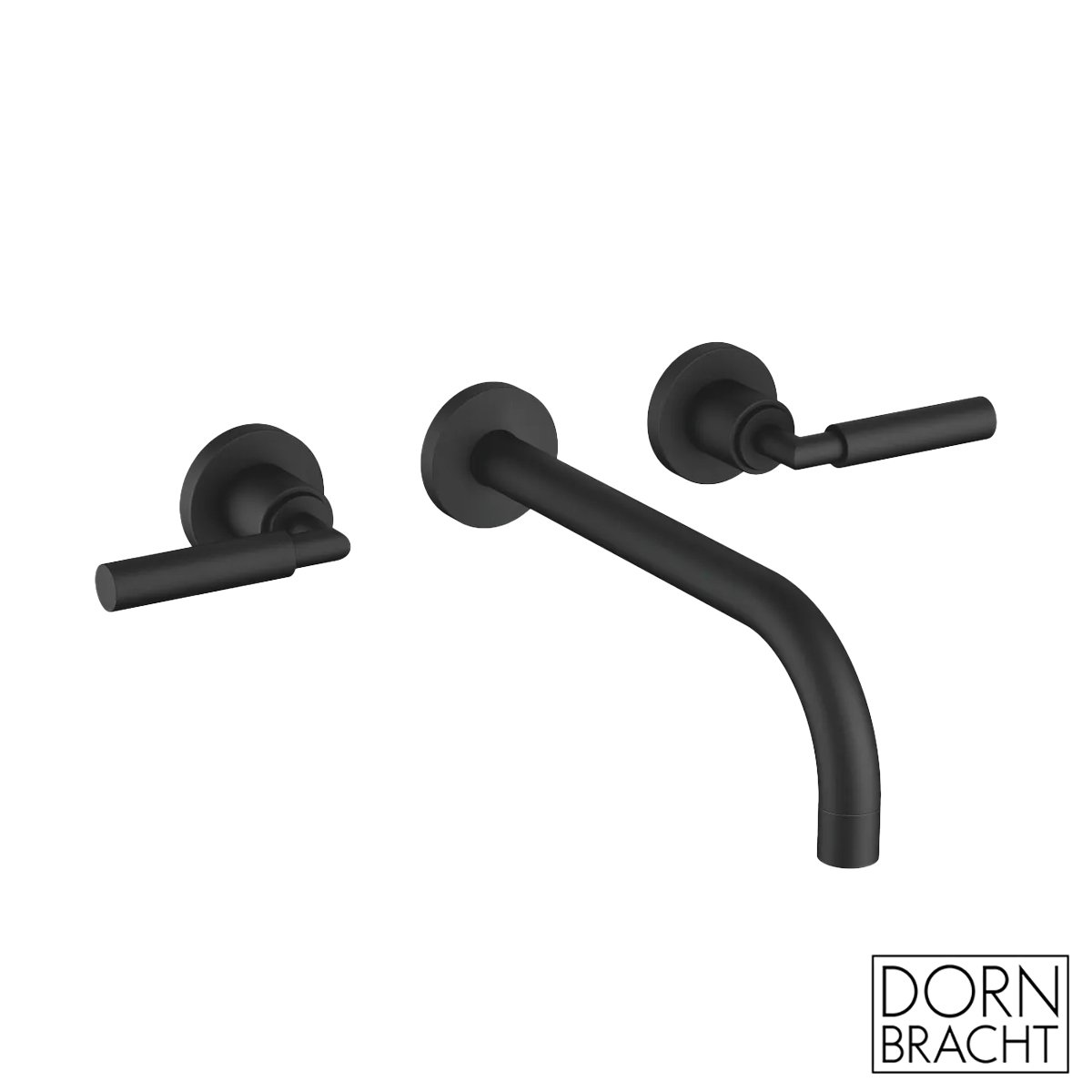 Dornbracht Tara. wall-mounted basin fitting matt black - 36717882-33 ...
