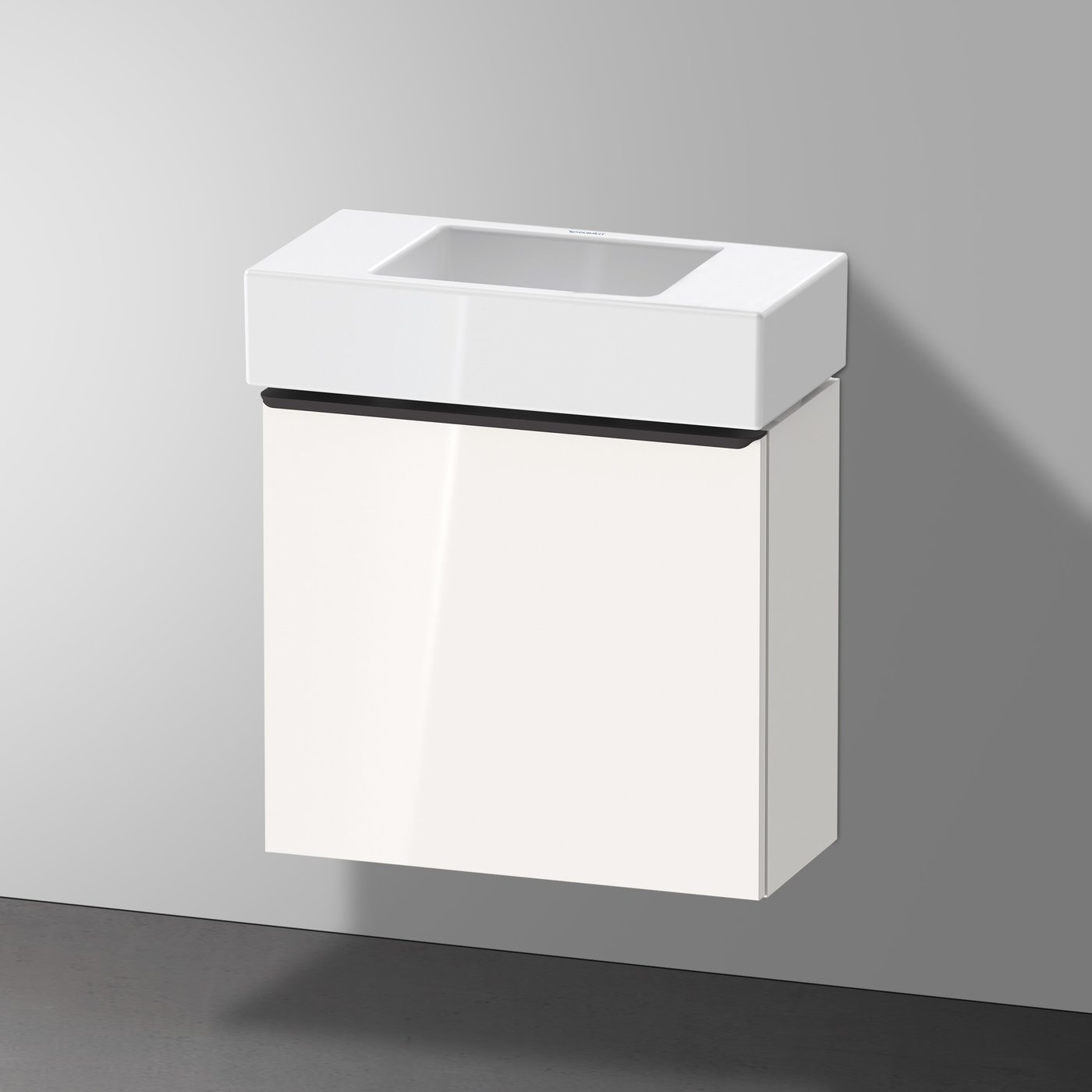 Duravit Vero Handwaschbecken Aus Sanitärkeramik - Weiß Hochglanz, 450mm Breite, Mit Überlauf & Hahnlochbank