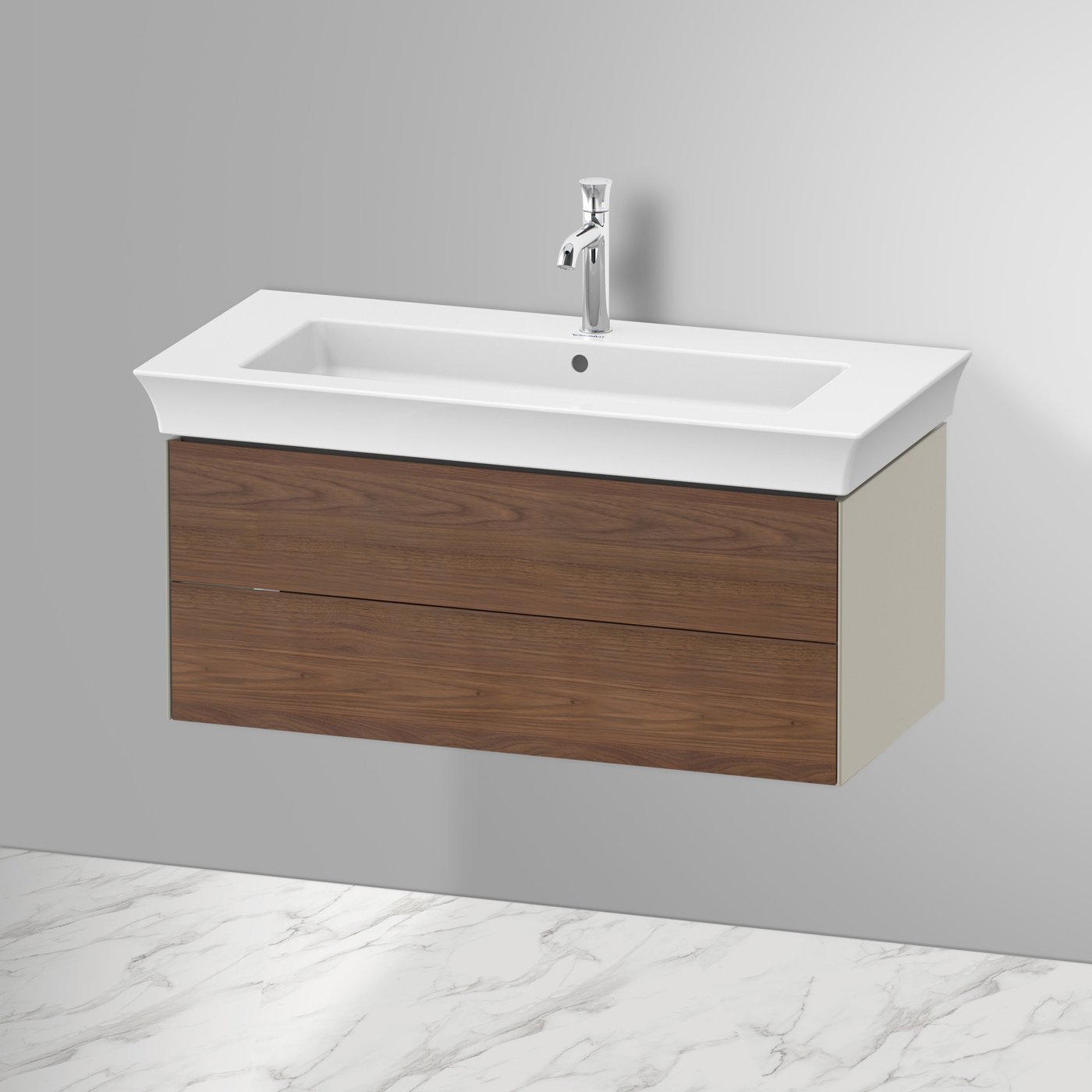 Duravit White Tulip Vanity Unit 2 Pull out Compartments American Duravit White Tulip Vanity Unit 2 Pull out Compartments American
