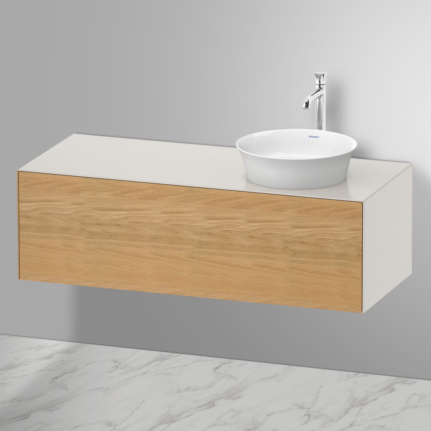 Duravit White Tulip Washbasin With Vanity Unit 1 Pull out Compartment Duravit White Tulip Washbasin With Vanity Unit 1 Pull out Compartment