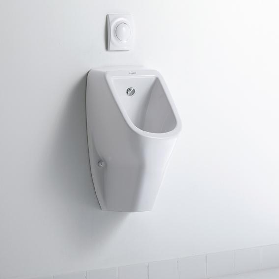 Duravit D-Code Urinal, rimless weiß mit HygieneGlaze, Zulauf hinten