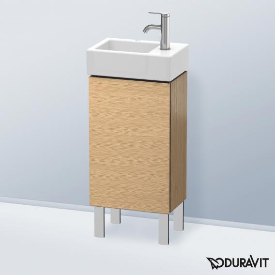 Duravit L-Cube Handwaschbeckenunterschrank mit 1 Tür Front eiche gebürstet / Korpus eiche gebürstet