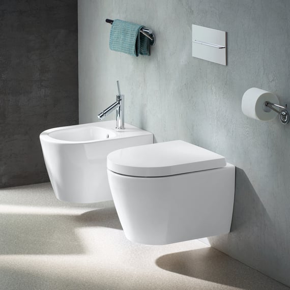 Duravit ME by Starck bidet with WonderGliss, white - 22881500001 | REUTER