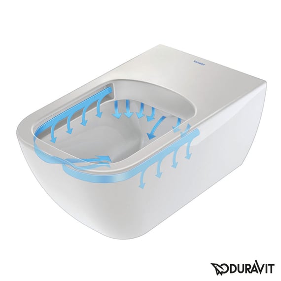 Duravit Viu Wand-WC mit WonderGliss, weiß - 25110900001 | REUTER