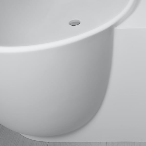 Duravit Luv Vorwand-Badewanne, mit Schürze weiß matt 