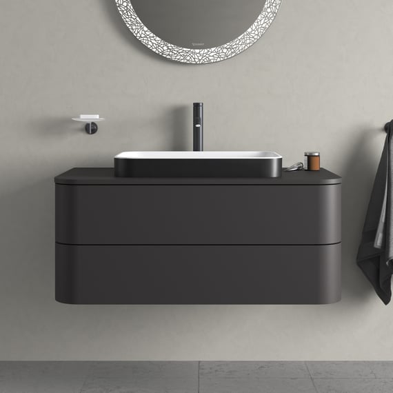 Duravit Happy D.2 Plus Waschtischunterschrank, 2 Auszüge graphit 