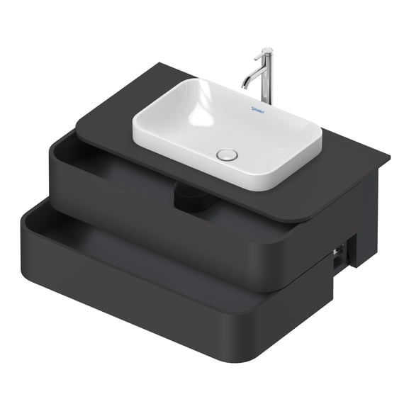 Duravit Happy D.2 Plus Waschtischunterschrank, 2 Auszüge graphit 