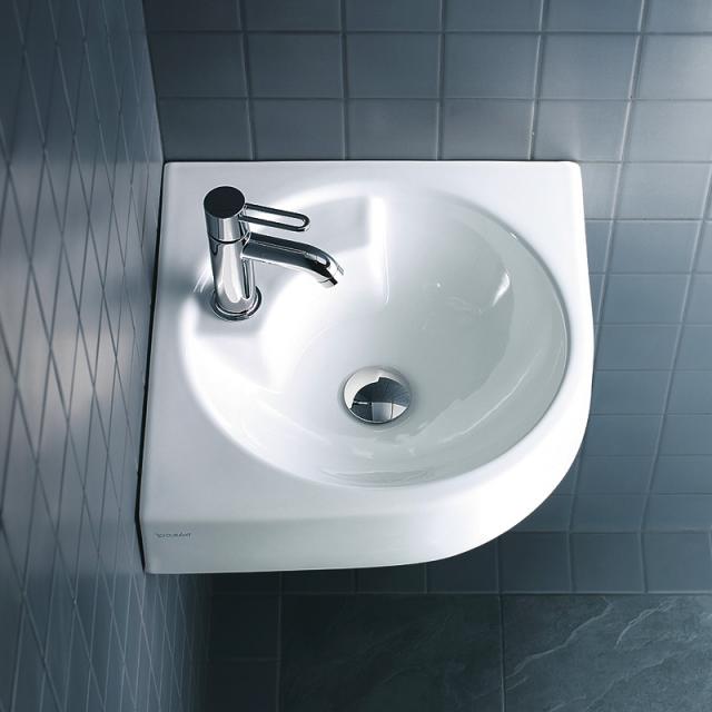 Duravit Architec Eck-Handwaschbecken weiß, mit 1 Hahnloch