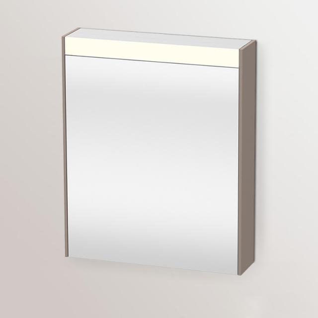 Duravit Brioso Spiegelschrank mit Beleuchtung und 1 Tür basalt matt