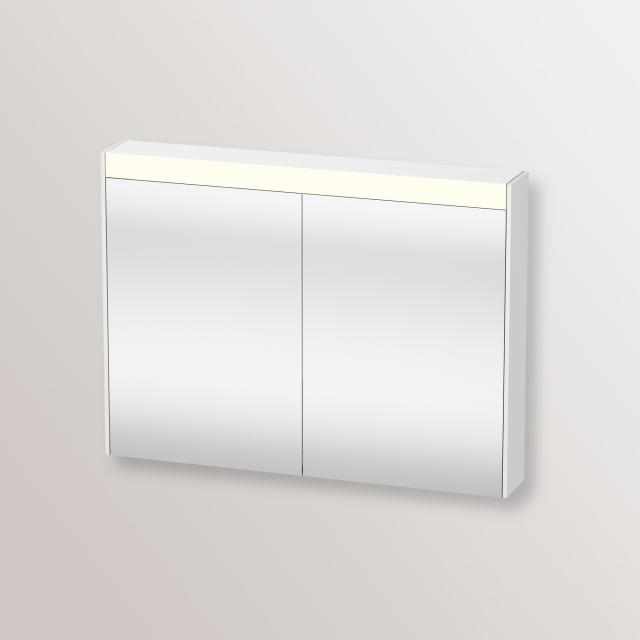 Duravit Brioso Spiegelschrank mit Beleuchtung und 2 Türen verspiegelt/weiß hochglanz