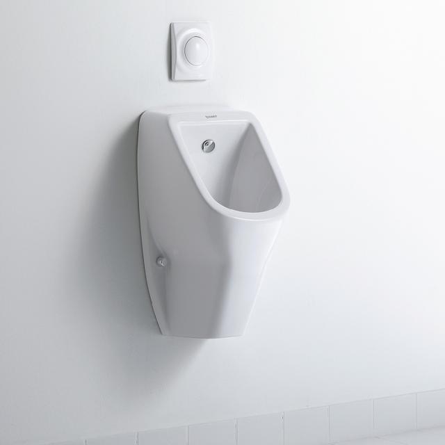 Duravit D-Code Urinal, rimless weiß, Zulauf hinten