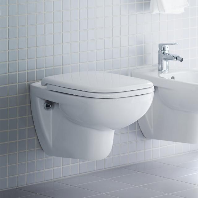 Duravit D-Code Wand-Tiefspül-WC mit Spülrand, weiß