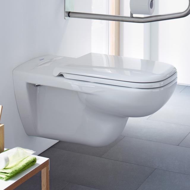 Duravit D-Code Wand-Tiefspül-WC Vital weiß, mit HygieneGlaze