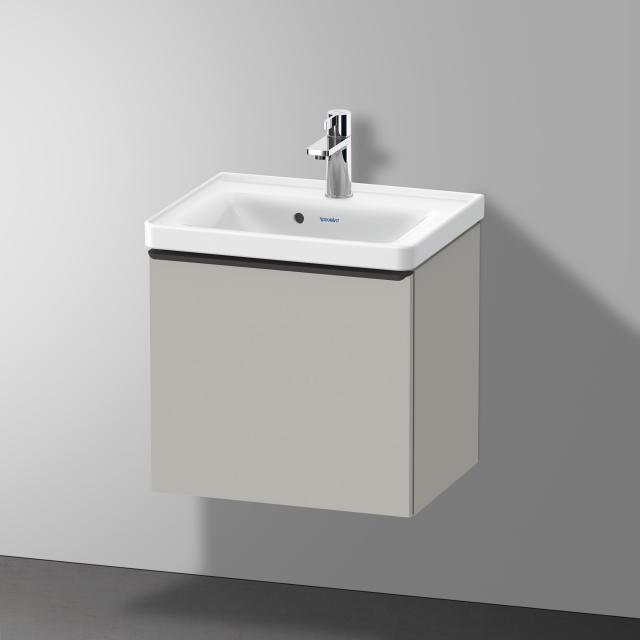 Duravit D-Neo Handwaschbecken mit Waschtischunterschrank mit 1 Auszug betongrau matt, WT weiß, mit 1 Hahnloch