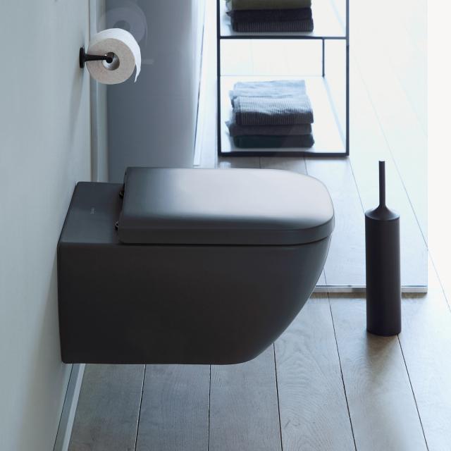 Duravit Happy D.2 Wand-Tiefspül-WC ohne Spülrand, anthrazit