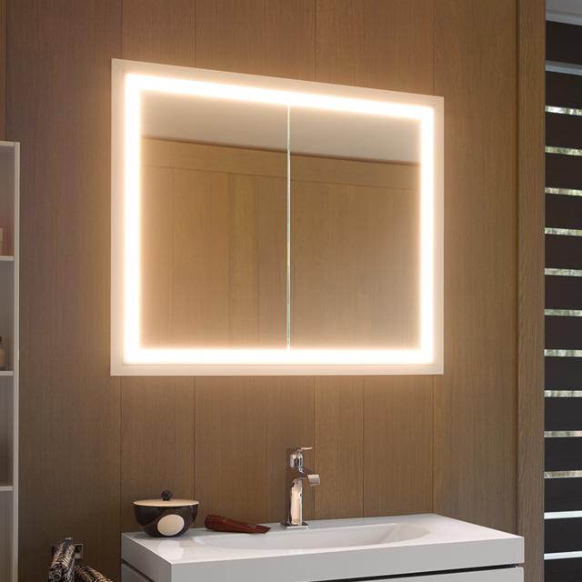 Duravit L-Cube Wandeinbau Spiegelschrank mit Beleuchtung und 2 Türen