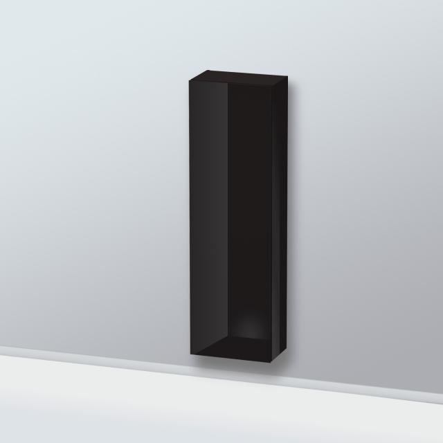 Duravit L-Cube Halbhochschrank mit 1 Tür schwarz hochglanz