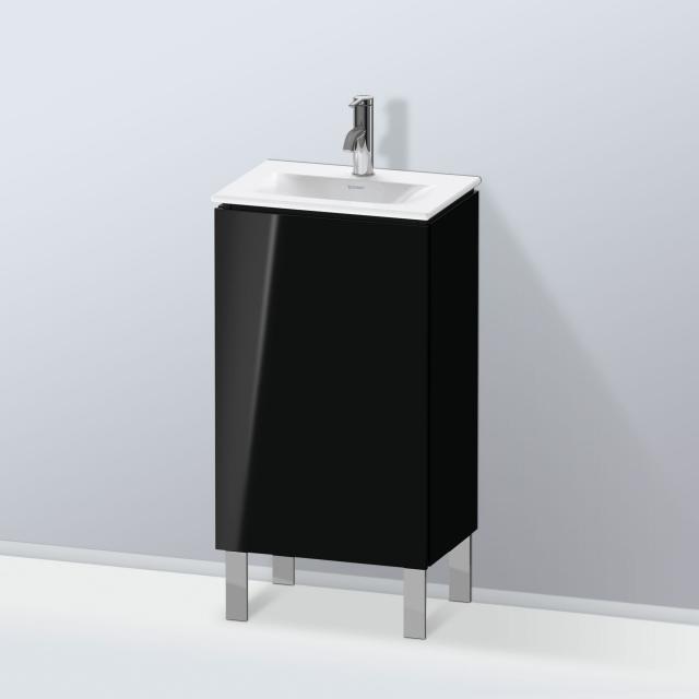 Duravit L-Cube Handwaschbeckenunterschrank mit 1 Tür schwarz hochglanz