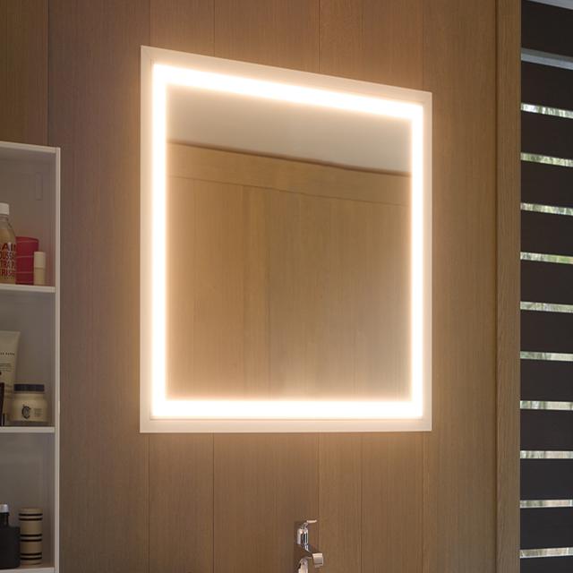 Duravit L-Cube Wandeinbau Spiegelschrank mit Beleuchtung und 1 Tür Anschlag links