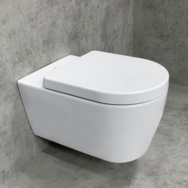 Duravit ME by Starck Wand-WC & Tellkamp Premium 4000 WC-Sitz SET: WC ohne Spülrand weiß
